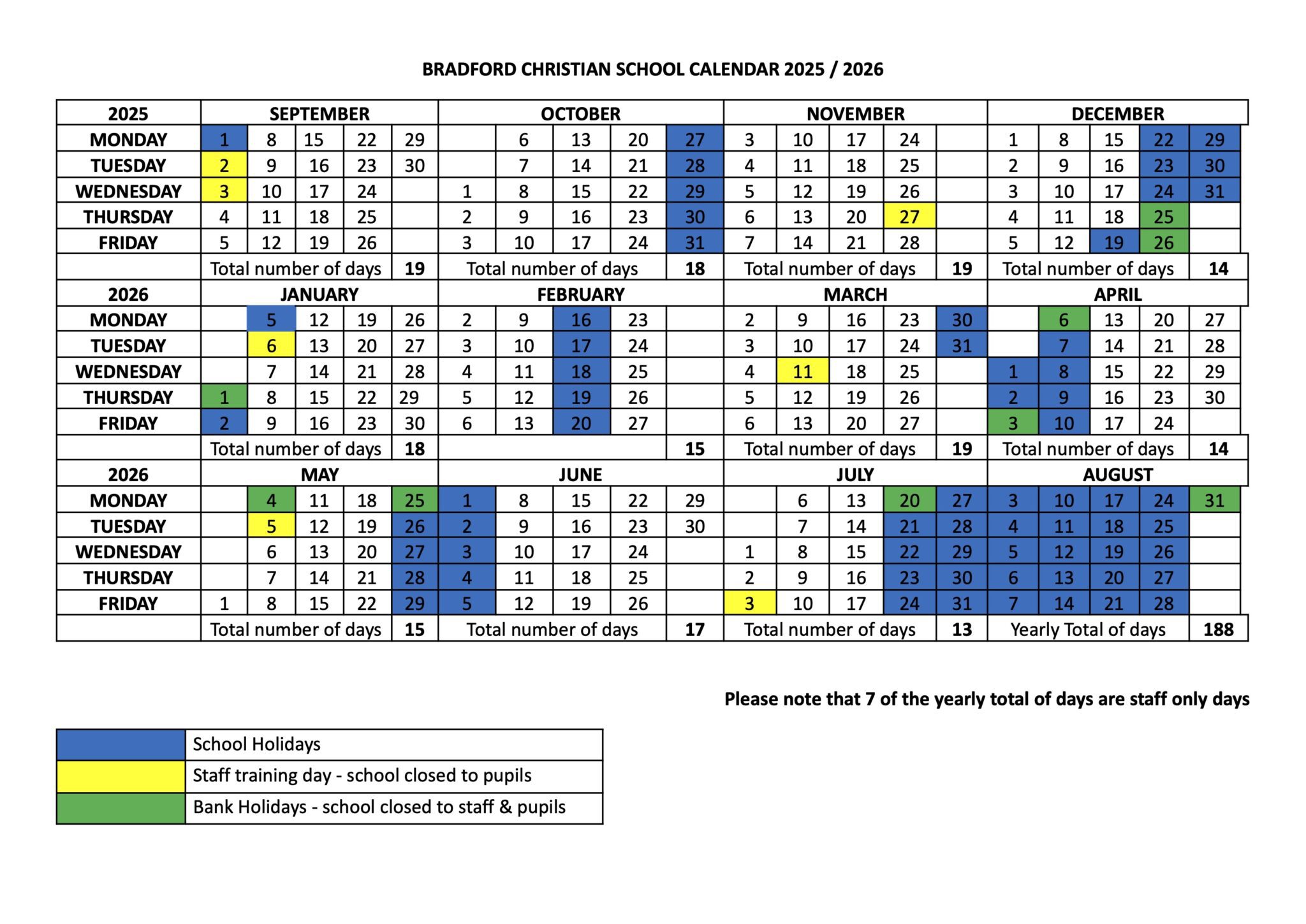 2025/2026 Term Dates